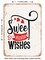 DECORATIVE METAL SIGN - Sweet Valentine Wishes - 2 - Vintage Rusty Look